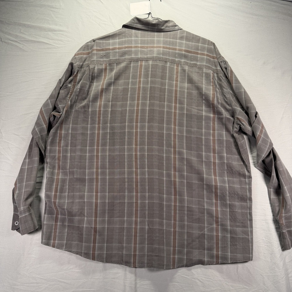 Royal Robbins Shirt Mens 2XL Gray Long Sleeve Button Up Modal Stretch Travel - Picture 5 of 8